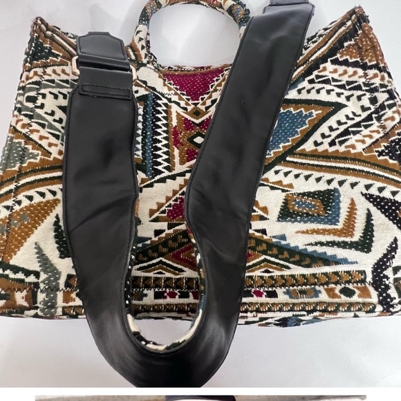 Zara Multicolor Geometric Pattern Bag - Picture 3 of 13